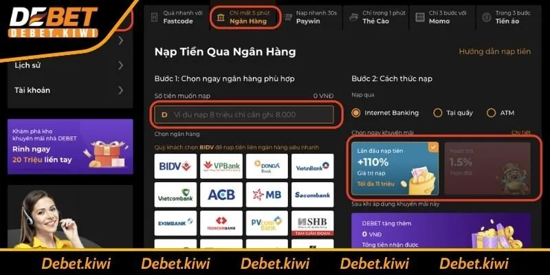 Giao dịch thông qua ngân hàng