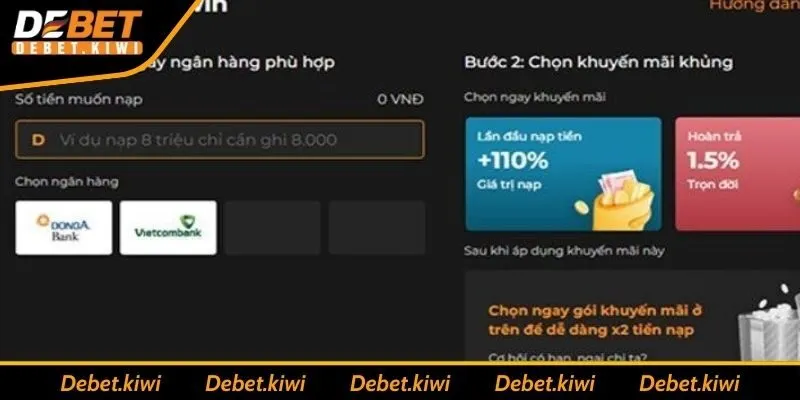 Nạp tiền DEBET qua Pastcode